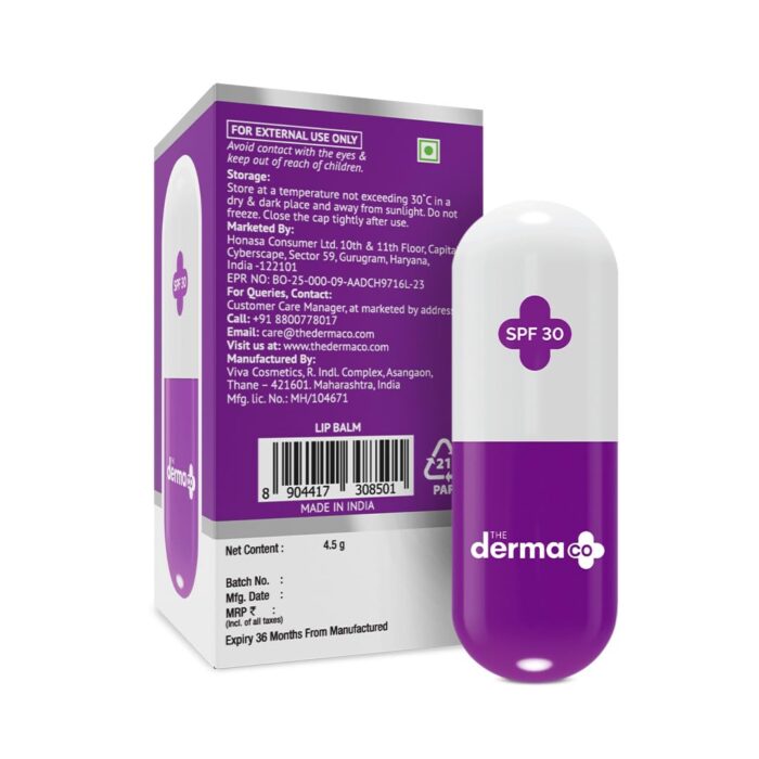 The Derma Co 1% Kojic Acid Lip Balm with SPF 50+ PA++ (4.5g) - Image 7