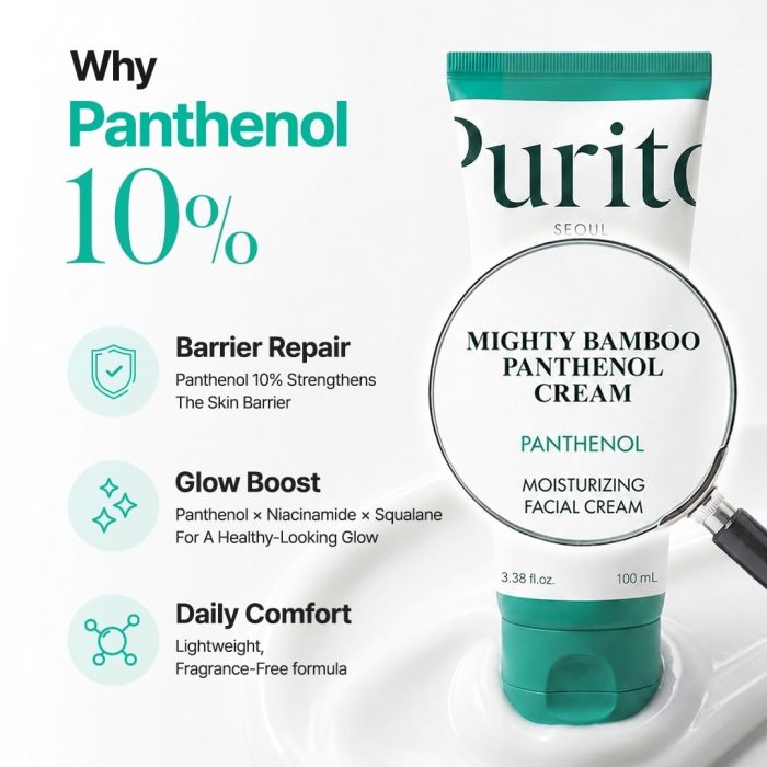 PURITO SEOUL Mighty Bamboo Panthenol Cream (100mL) - Image 3