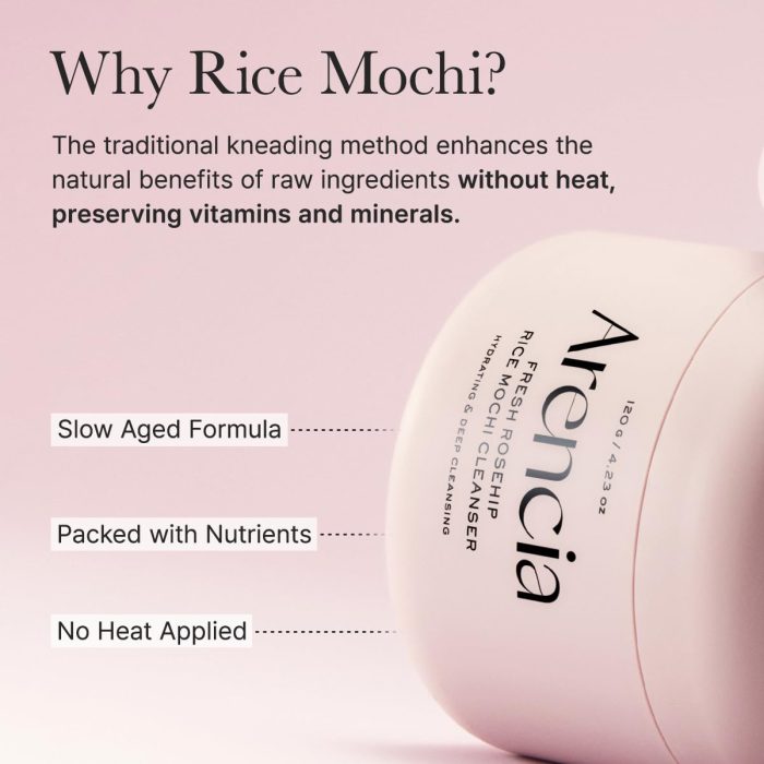 Arencia Fresh Rosehip Mochi Cleanser (120g) - Image 8