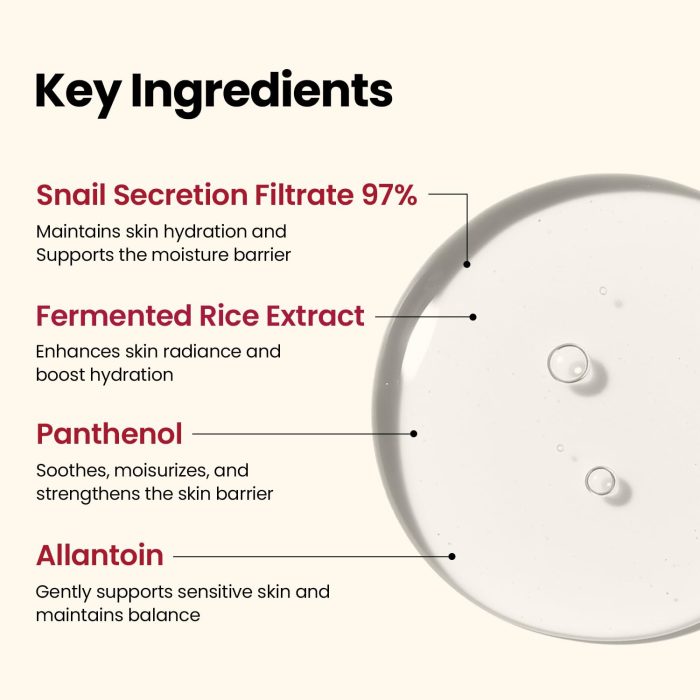 K-SECRET Seoul 1988 Essence : Snail Mucin 97% + Rice (100mL) - Image 3