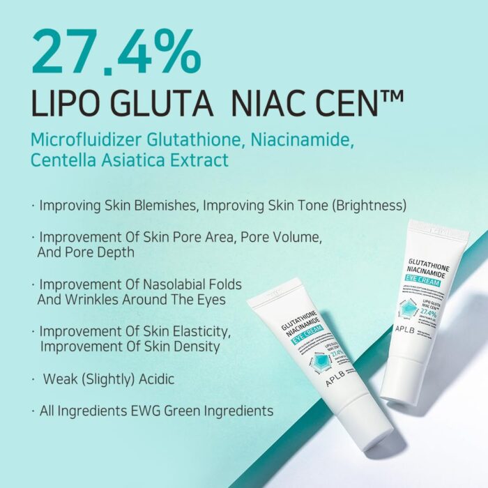 APLB Glutathione Niacinamide Eye Cream (20mL) - Image 3