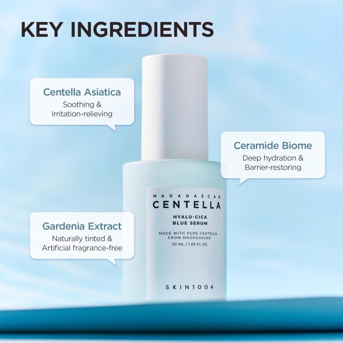 SKIN1004 Madagascar Centella Hyalu Cica Blue Serum (50mL) - Image 3