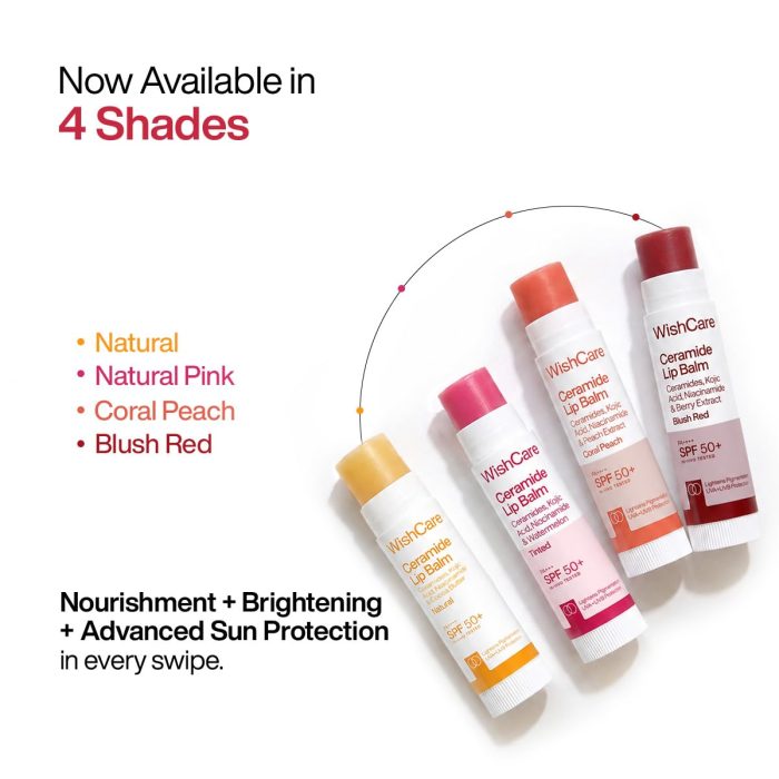 WishCare Ceramide Lip Balm Tinted SPF 50+ PA+++ (5g) - Image 7