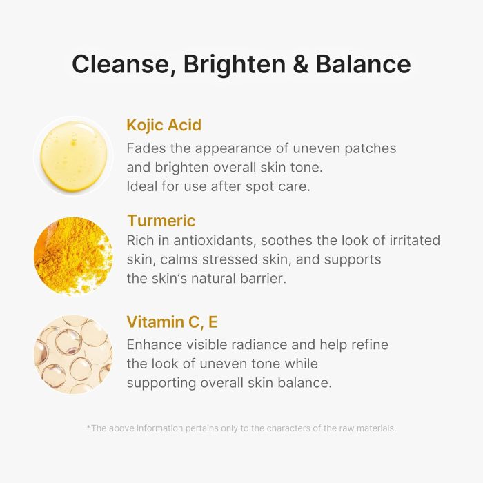 Medicube Kojic Acid Turmeric Toning Cleanser (120g) - Image 4