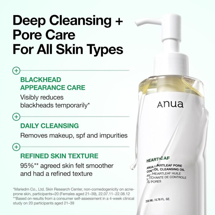 Anua Heartleaf Pore Control Cleansing Oil (200mL) - Image 5