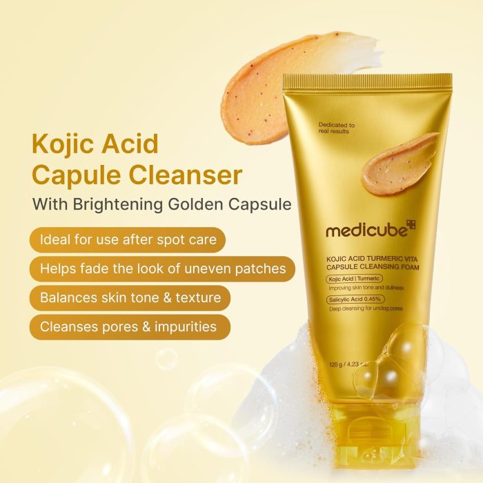 Medicube Kojic Acid Turmeric Toning Cleanser (120g) - Image 2