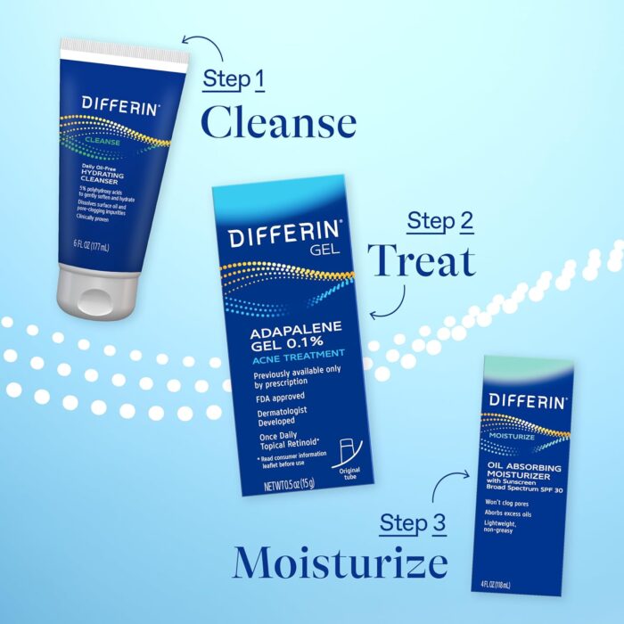 Differin Gel Adapalene Gel 0.1% Acne Treatment Travel Size (15g) - Image 9