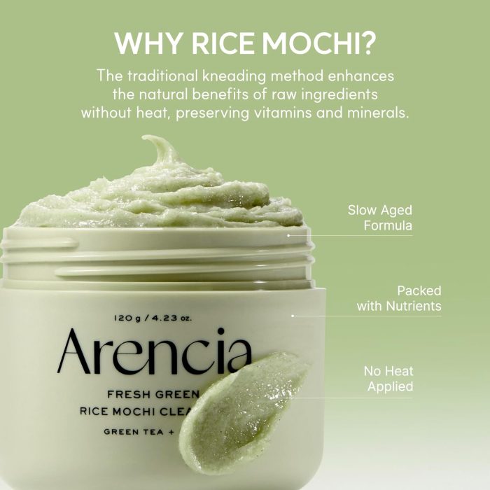 Arencia Fresh Green Rice Mochi Cleanser (120g) - Image 6