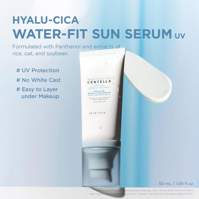 SKIN1004 Madagascar Centella Hyalu Cica Water Fit Sun Serum UV SPF50+ PA++++ Miniature (15mL) - Image 2