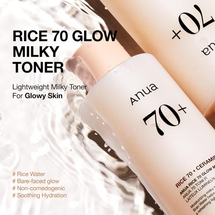 Anua Rice 70 Glow Milky Toner (250mL) - Image 2