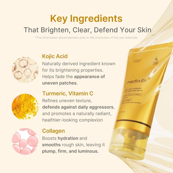 medicube Kojic Acid Turmeric Night Wrapping Mask (75mL) - Image 4