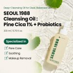 K-SECRET Seoul 1988 Cleansing Oil : Pine Cica 1% + Probiotics (200mL) - Image 4