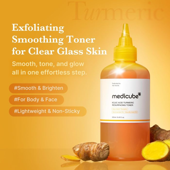 Medicube Kojic Acid Turmeric Resurfacing Toner (250mL) - Image 2