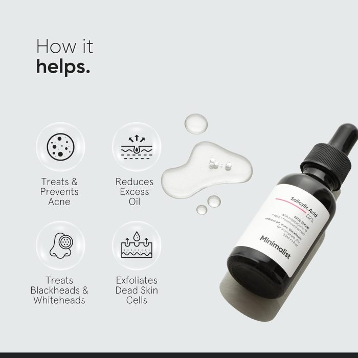 Minimalist Salicylic Acid 2% Face Serum (30mL) - Image 3