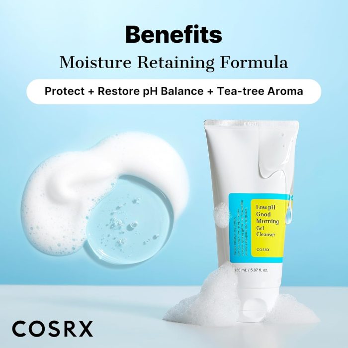 COSRX Low pH Good Morning Gel Cleanser (150mL) - Image 5