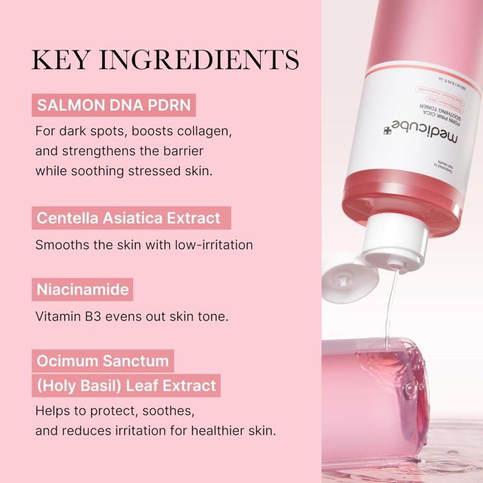 medicube PDRN Pink Cica Soothing Toner (250mL) - Image 2