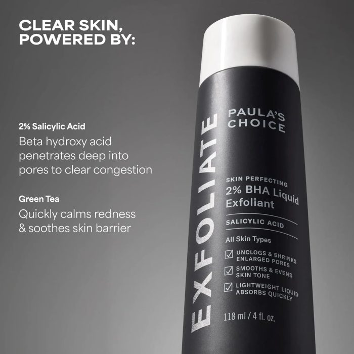 Paula's Choice Skin Perfecting 2% BHA Liquid Exfoliant Travel Size (30mL) - Image 6