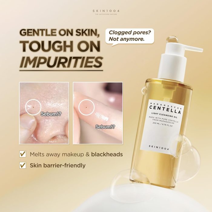 SKIN1004 Madagascar Centella Light Cleansing Oil Miniature (30mL) - Image 3
