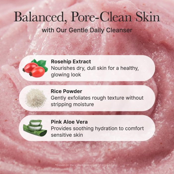 Arencia Fresh Rosehip Mochi Cleanser (120g) - Image 5