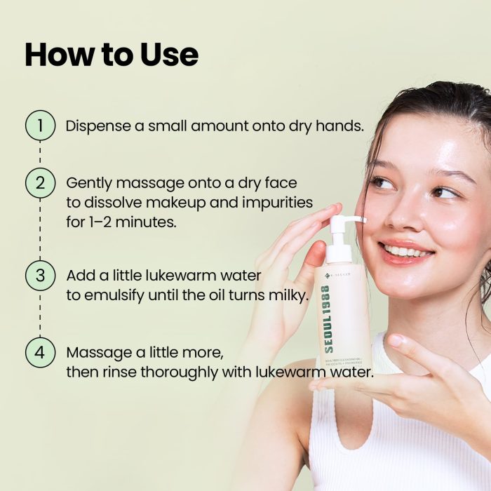 K-SECRET Seoul 1988 Cleansing Oil : Pine Cica 1% + Probiotics (200mL) - Image 5