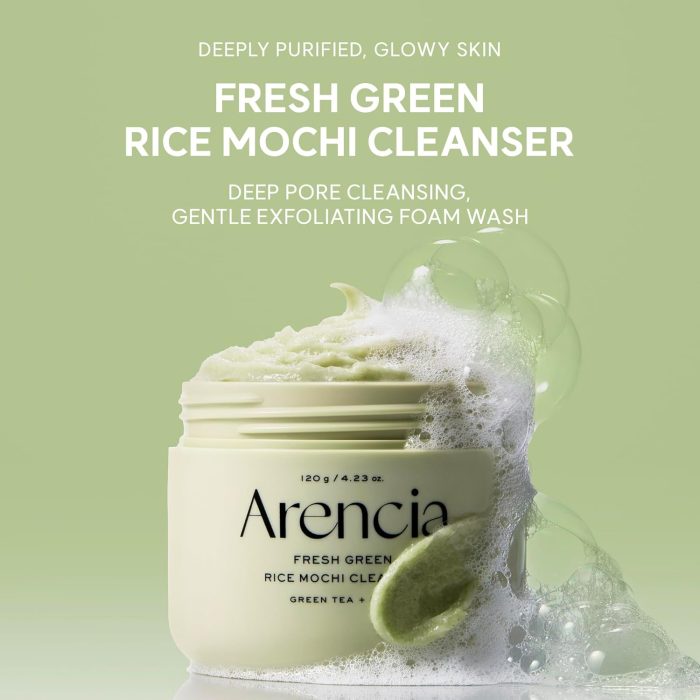 Arencia Fresh Green Rice Mochi Cleanser (120g) - Image 2