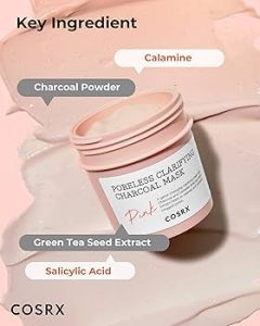 COSRX Poreless Clarifying Charcoal Mask Pink (110g) - Image 2