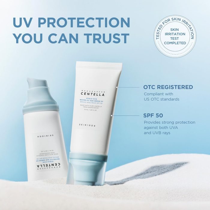 SKIN1004 Madagascar Centella Hyalu Cica Water Fit Sun Serum UV SPF50+ PA++++ Miniature (15mL) - Image 3