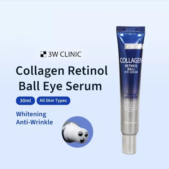 3W CLINIC Collagen Retinol Ball Eye Serum (30mL) - Image 2