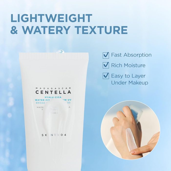 SKIN1004 Madagascar Centella Hyalu Cica Water Fit Sun Serum UV SPF50+ PA++++ Miniature (15mL) - Image 6