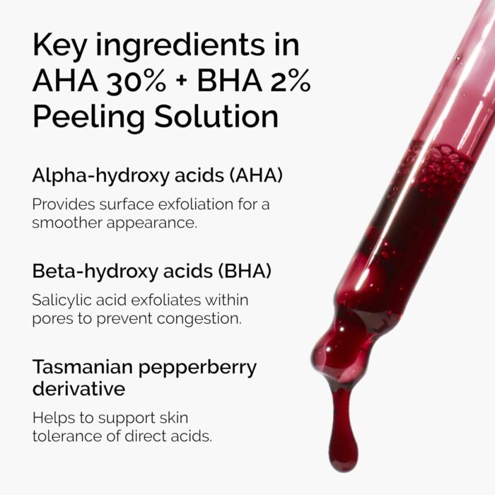 The Ordinary AHA 30% + BHA 2% Peeling Solution Serum (30mL) - Image 2