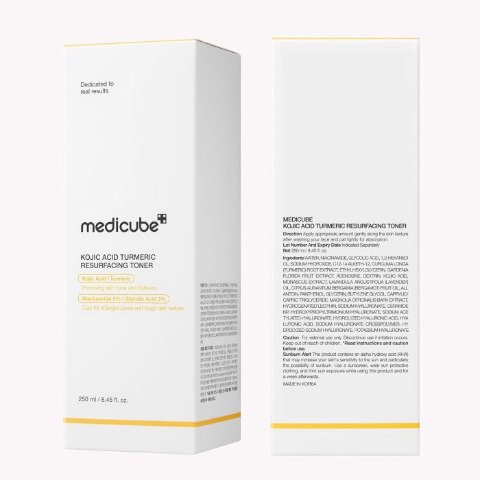 Medicube Kojic Acid Turmeric Resurfacing Toner (250mL) - Image 9