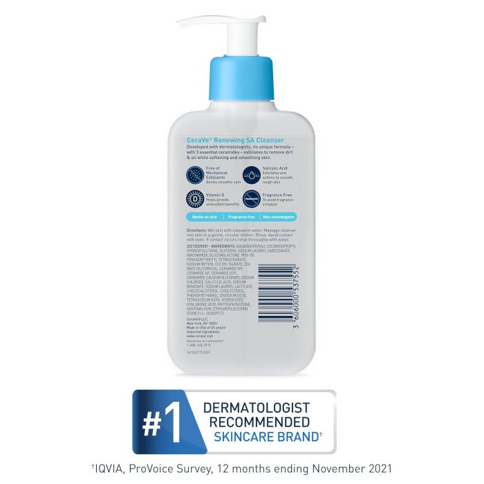 CeraVe Renewing SA Cleanser (237mL) - Image 7