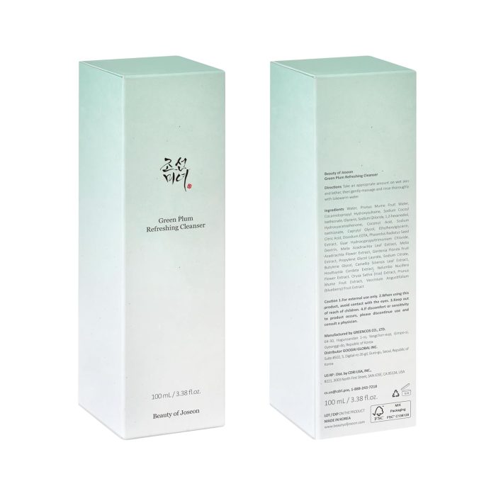 Beauty of Joseon Green Plum Refreshing Cleanser (100mL) - Image 8