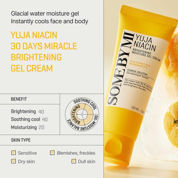 SOME BY MI Yuja Niacin Brightening Moisture Gel Cream (100mL) - Image 4