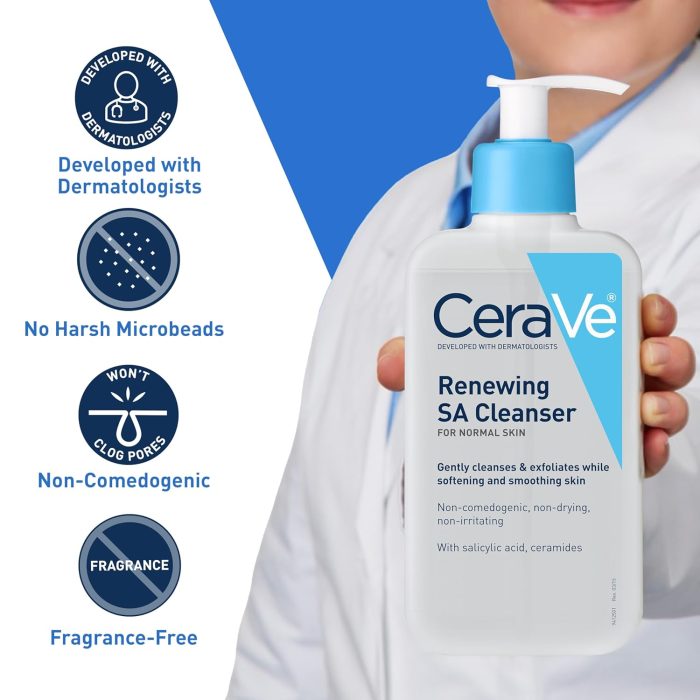 CeraVe Renewing SA Cleanser (237mL) - Image 3