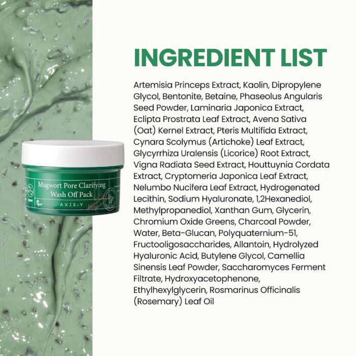 AXIS-Y Mugwort Pore Clarifying Wash Off Pack (100mL) - Image 9