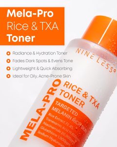 NINELESS MELA-PRO Rice & TXA Toner (200mL) - Image 3