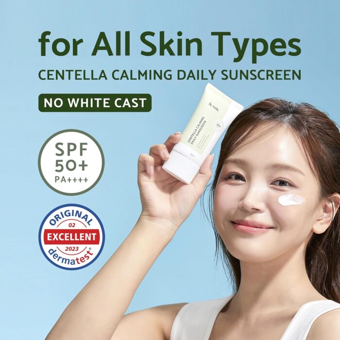 iUNIK Centella Calming Daily Sunscreen SPF50+ PA++++ (60mL) - Image 2
