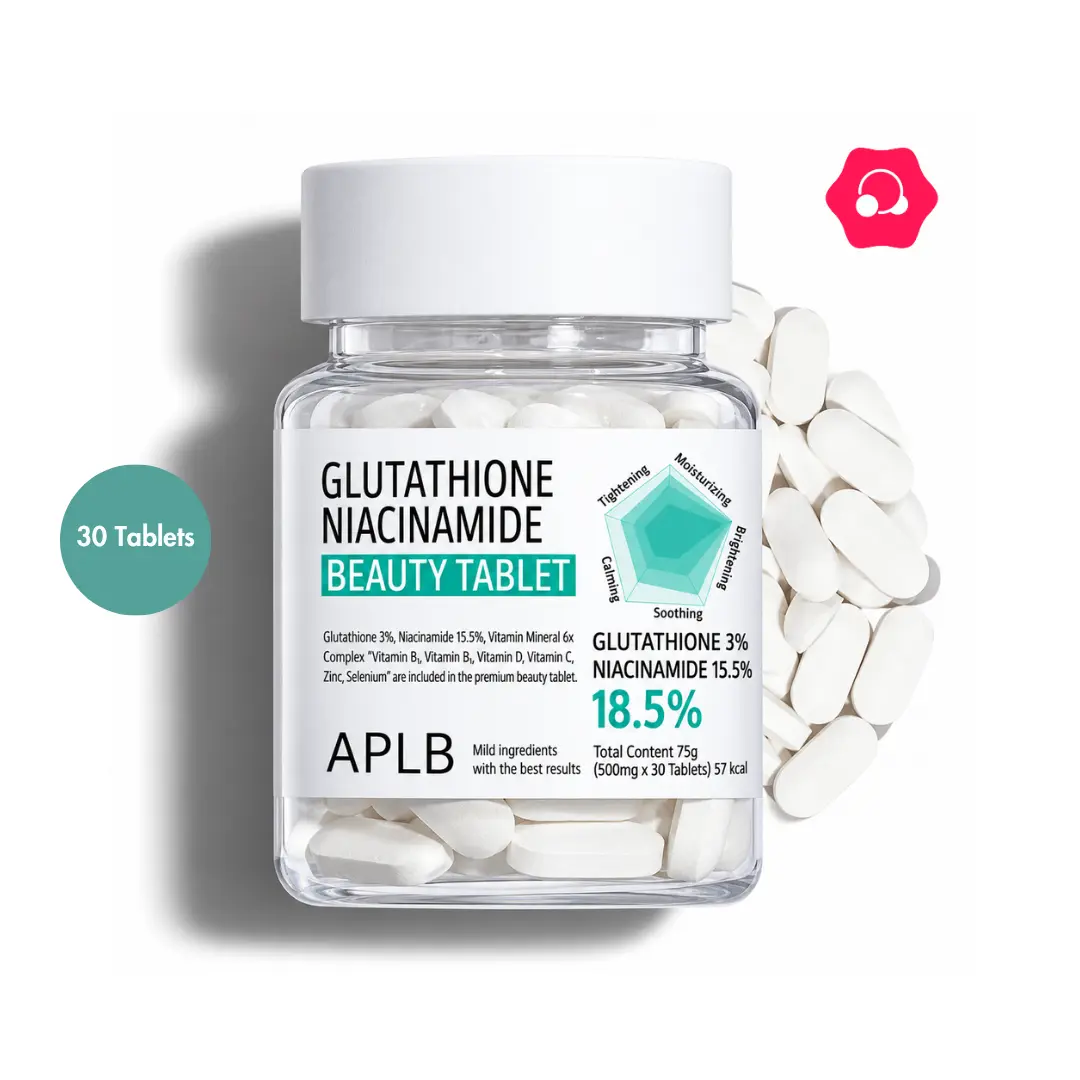 APLB Glutathione Niacinamide Beauty Tablet 500mg APLB Glutathione Niacinamide Beauty Tablet 500mg