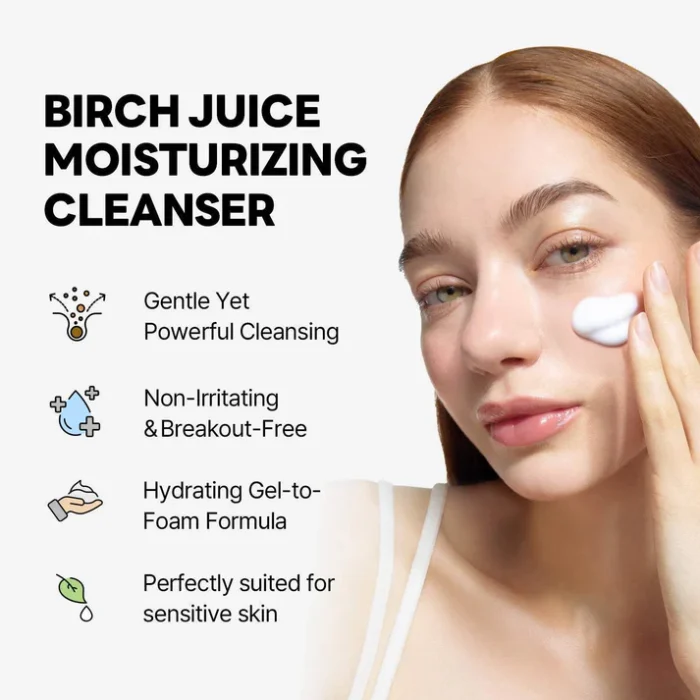 ROUND LAB Birch Moisturizing Cleanser (150ml) - Image 4