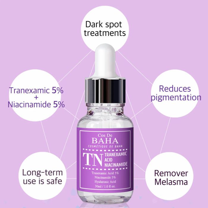 Cos De BAHA TN Tranexamic Acid Niacinamide Serum (30mL) - Image 3