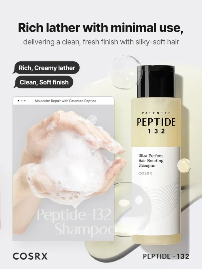 COSRX Peptide-132 Ultra Perfect Hair Bonding Shampoo (200mL) - Image 4