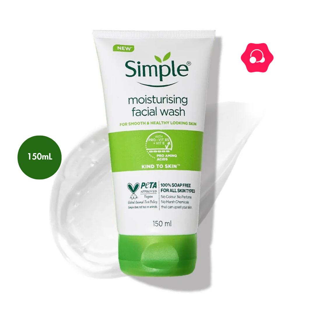 Simple Kind To Skin Moisturising Facial Wash (150mL) Simple Kind To Skin Moisturising Facial Wash (150mL)