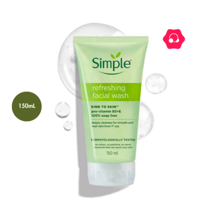 Simple Kind To Skin Refreshing Facial Wash Gel (150mL)