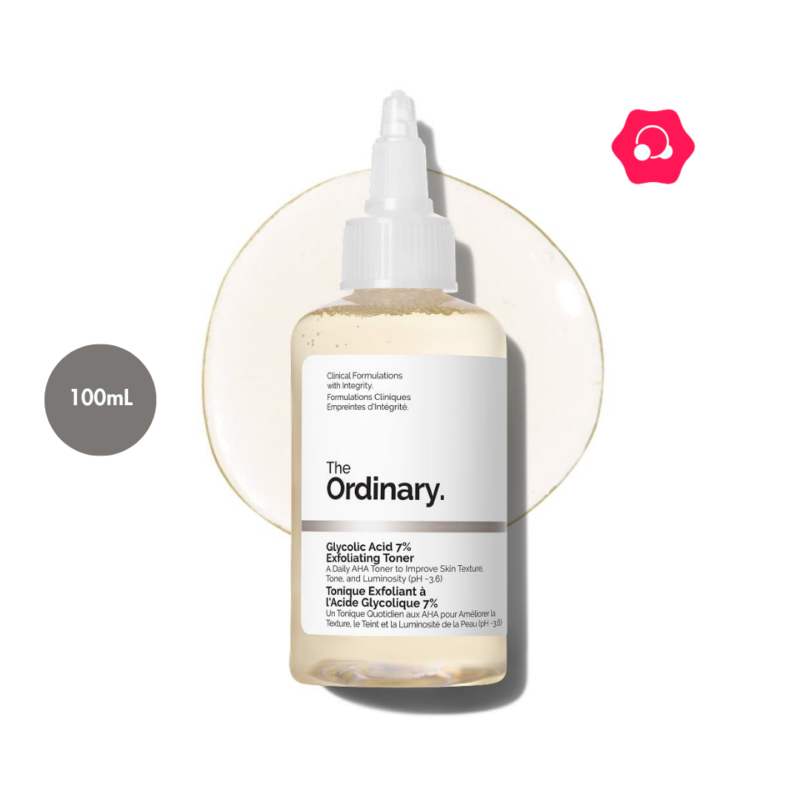 The Ordinary Glycolic Acid 7% Exfoliating Toner Travel Size (100mL)