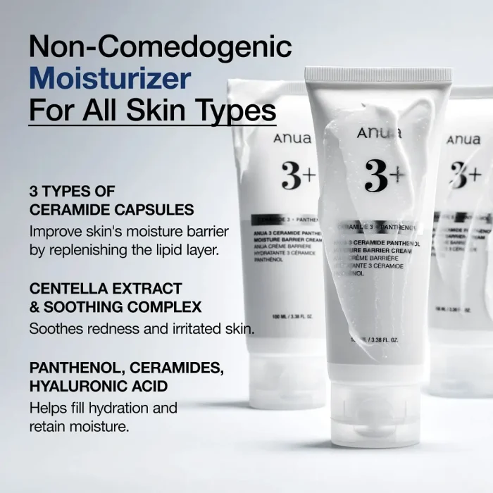 Anua 3 Ceramide Panthenol Moisture Barrier Cream (100mL) - Image 3