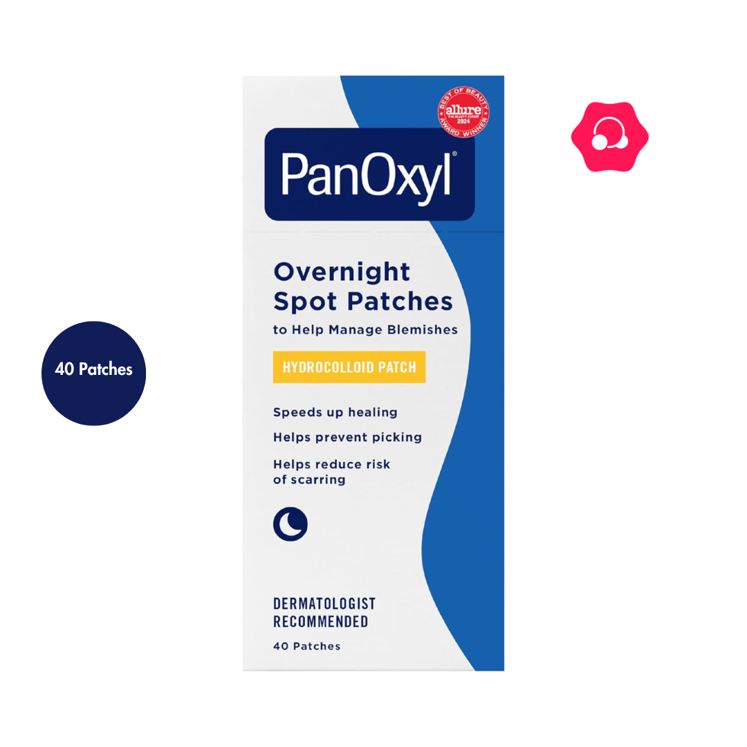 ghvbjknlm;,’.poiuytrgh PanOxyl PM Overnight Spot Patches (40 Patches) - Image 1