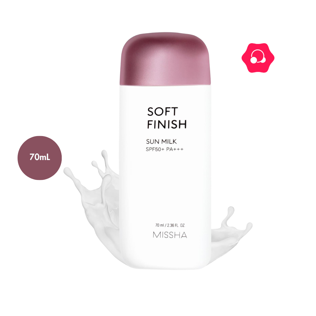khjgfdss MISSHA All Around Safe Block Soft Finish Sun Milk SPF50+ PA+++ (70mL) - Image 1