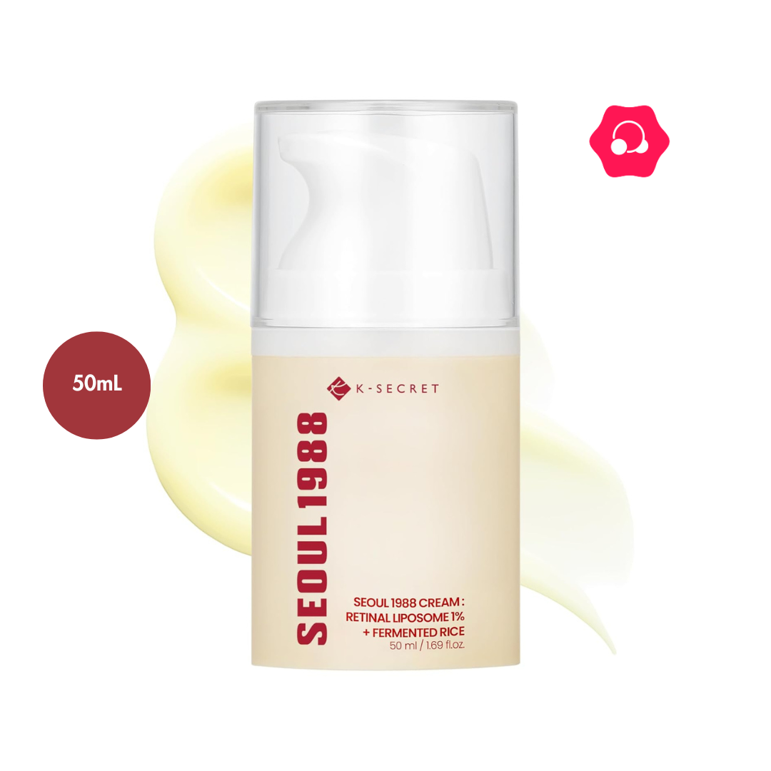 kjhgfd K-SECRET Seoul 1988 Cream : Retinal Liposome 1% + Fermented Rice (50mL) - Image 1