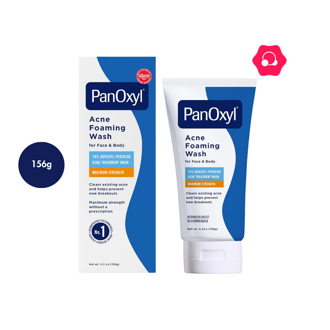 knkln PanOxyl Acne Foaming Wash with 10% Benzoyl Peroxide (156g) - Image 1